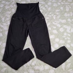 Bella Vida Black Maternity Skinny Jeans with Belly Panel Size Medium